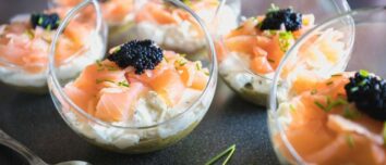 Smoked Salmon, Avocado, and Cream Cheese Verrines