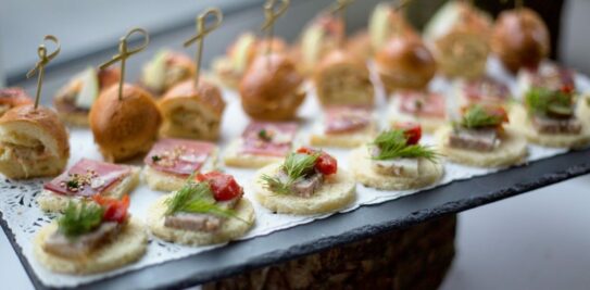 Roasted Pear and Blue Cheese Crostini